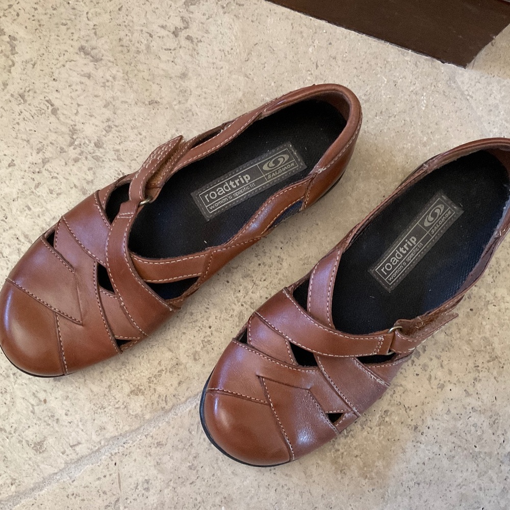 Clarks mary Jane style shoes, cognac  leather, size 37, brand new never worn